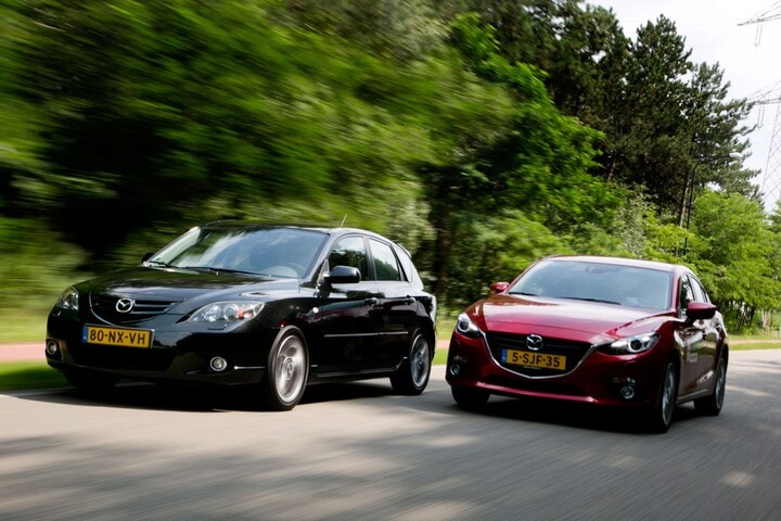 Mazda 3 oud en nieuw