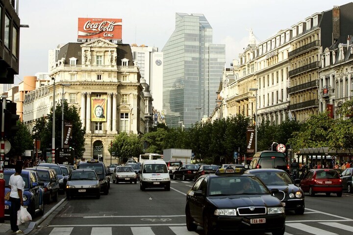Verkeer Brussel België (foto ANP)
