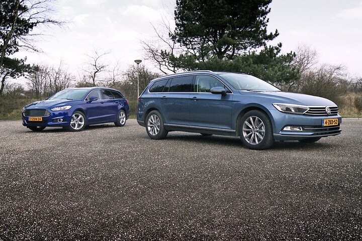 dubbeltest - ford mondeo vs volkswagen passat 2015