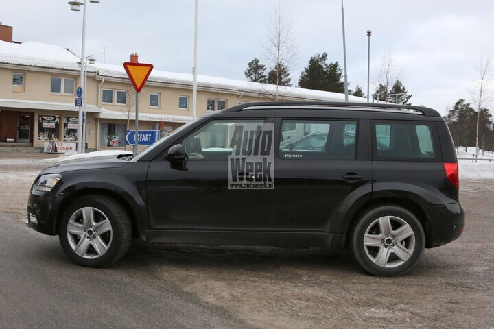 Skoda Yeti mule spyshot (foto SB-Medien)