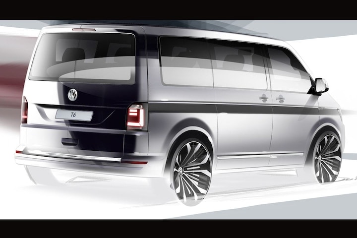 Volkswagen Transporter T6 schets