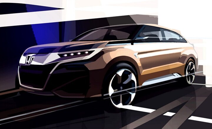 Honda SUV schets