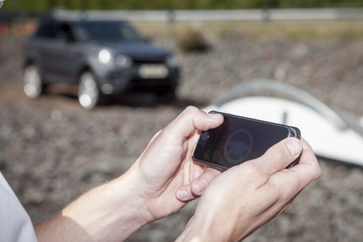 Range Rover op afstand bediend