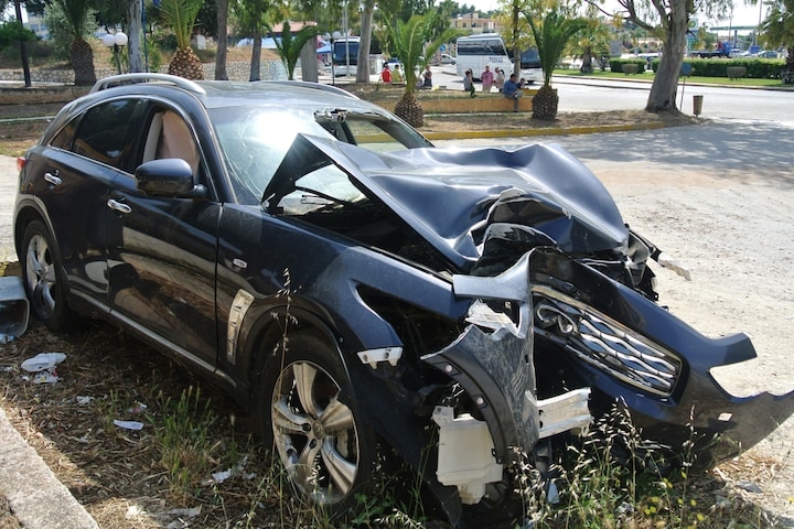 Crash ongeval Infiniti FX