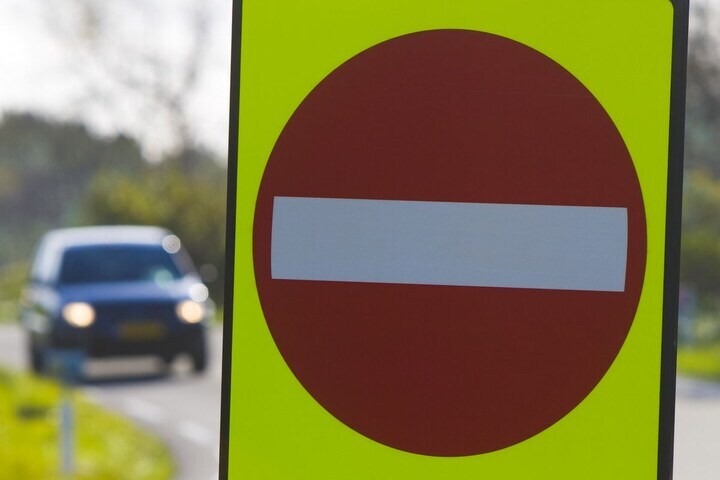 Verboden in te rijden verkeersbord (foto ANP)