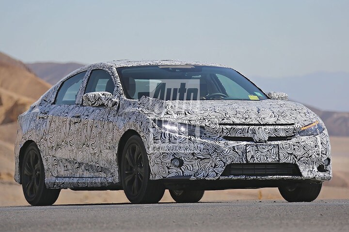 Honda Civic Sedan spyshots