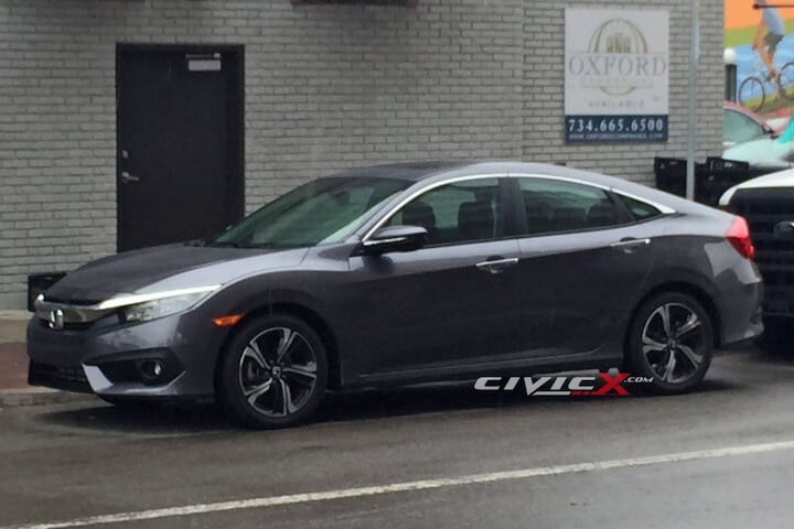 Honda Civic sedan spy shot