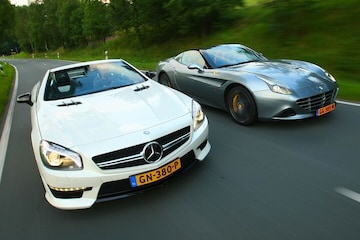 gto ferrari california vs. mercedes sl63 amg