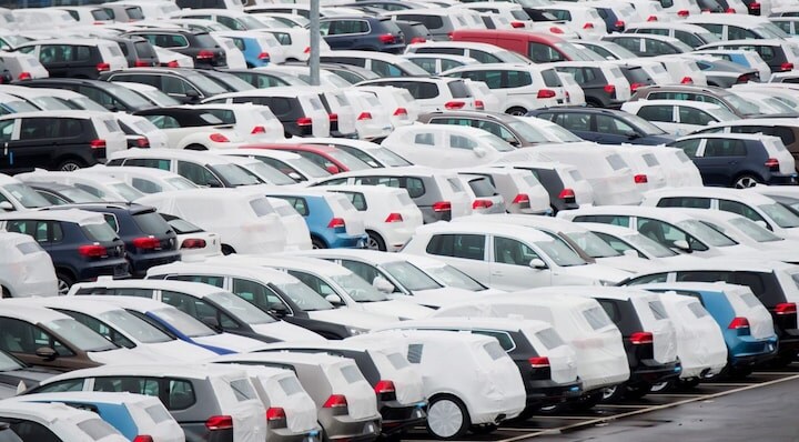 Volkswagen parkeerterrein (foto ANP)