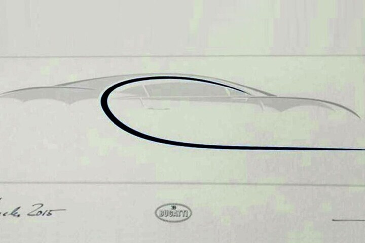 Bugatti Chiron schets