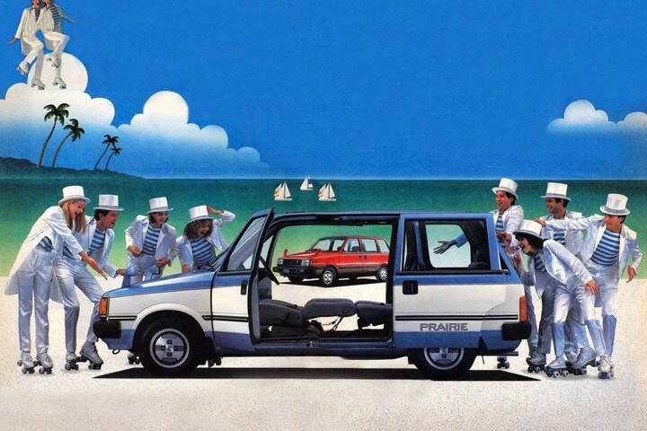 Persplaat Nissan Prairie