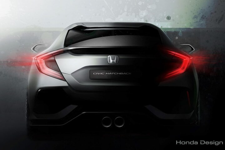 Honda Civic 'hatchback' prototype teaser