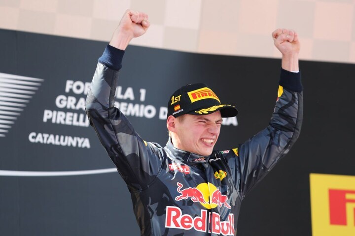Max Verstappen overwinning F1 Spanje 2016 (foto AN