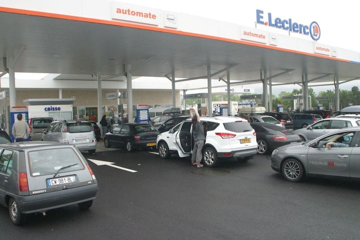 Tankstation Frankrijk