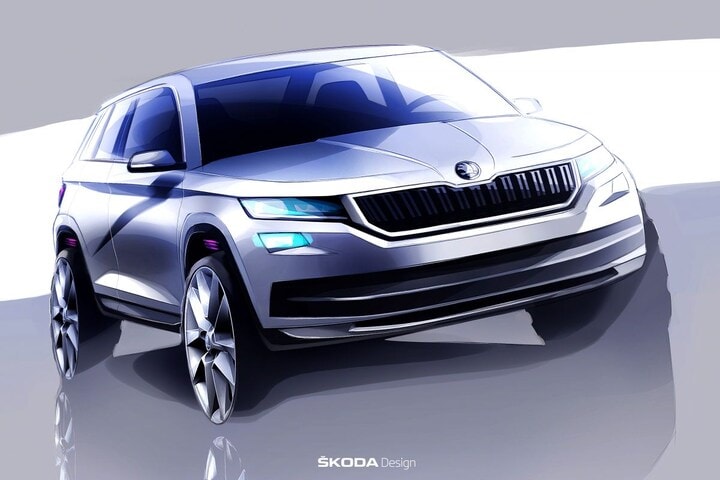 Skoda Kodiaq schets