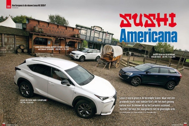 Triotest Lexus NX - Range Rover Evoque - Volvo XC6