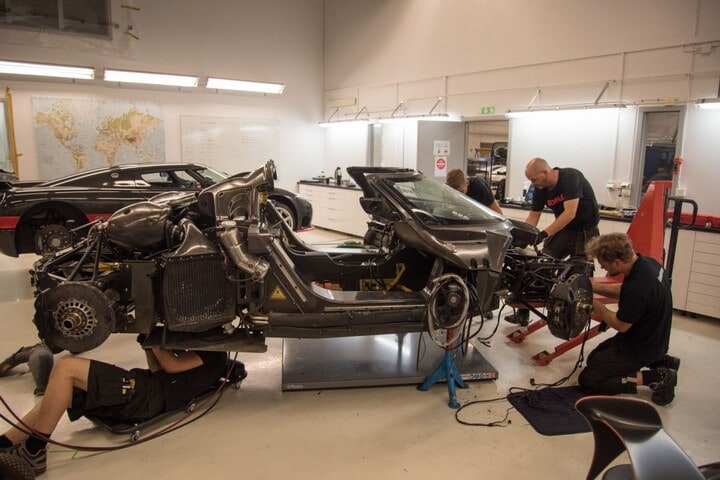 Koenigsegg One:1 crash wrak