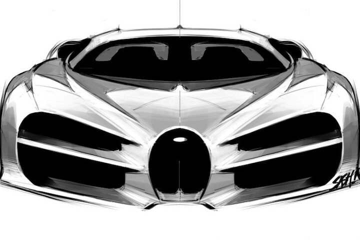 Bugatti Chiron ontwerp