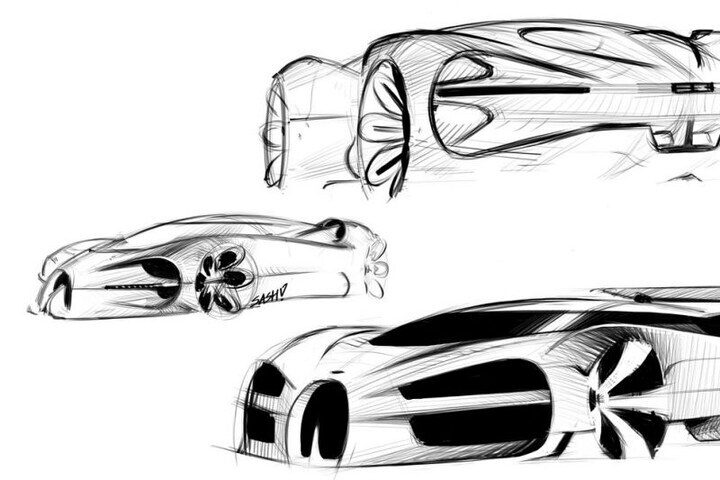 Bugatti Chiron ontwerp