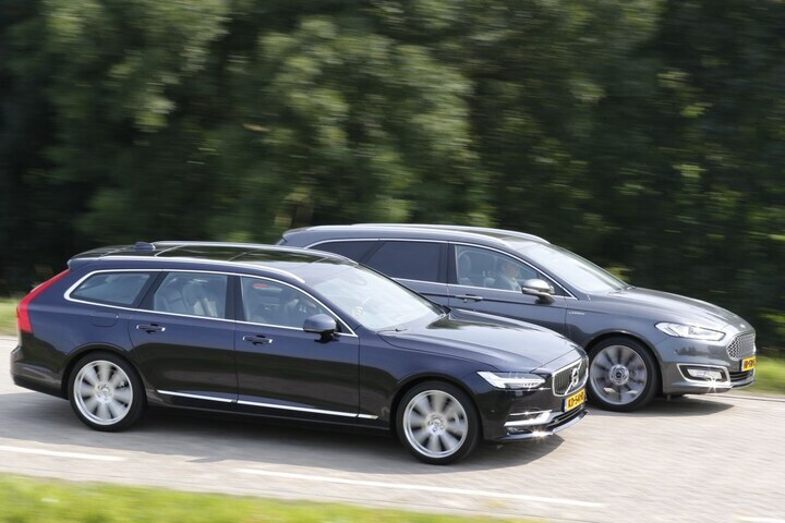 Dubbeltest Volvo V90 - Ford Mondeo Vignale