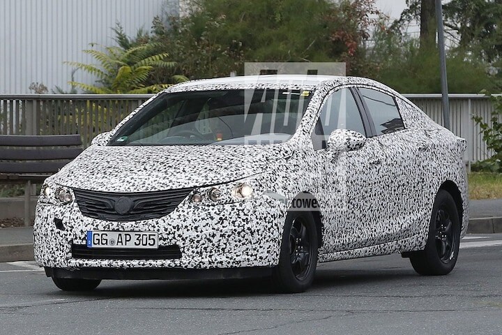 Opel Astra Sedan spyshots