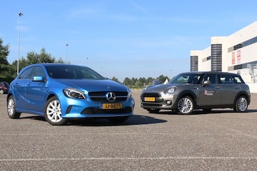 dubbeltest Mini Clubman vs. Mercedes A-klasse