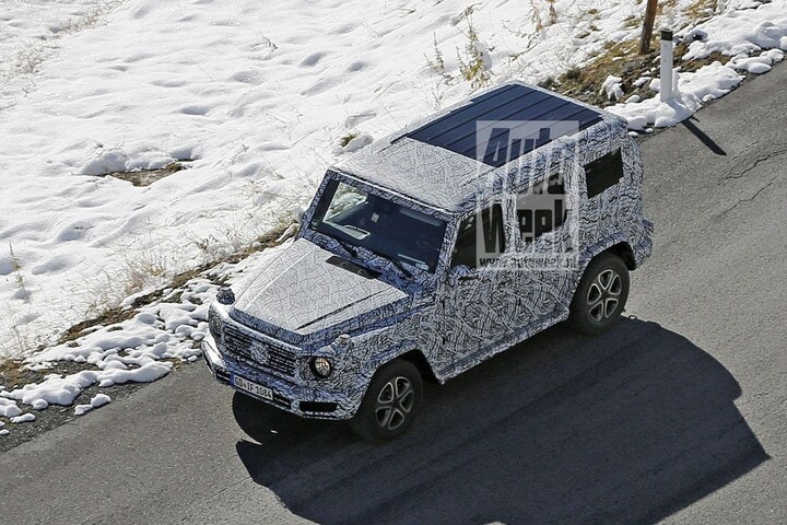 Mercedes G-klasse spyshots