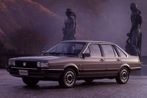 Deze Nissan Santana was een Volkswagen met Volkswagen-logo's