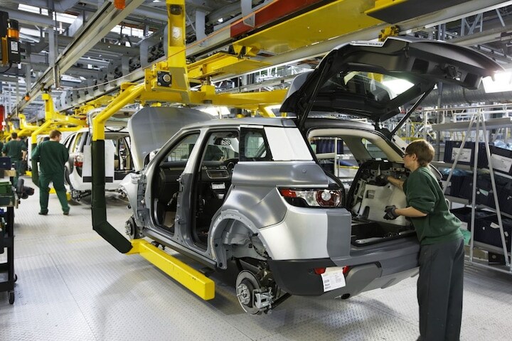 Land Rover fabriek