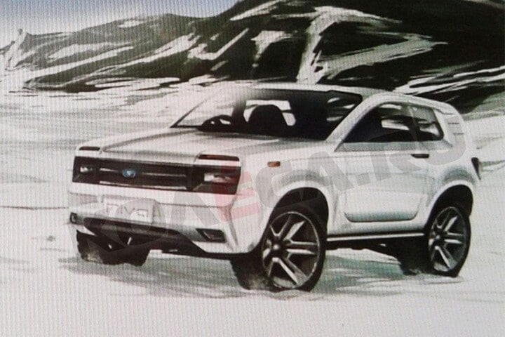 Lada 4x4 'designschets'