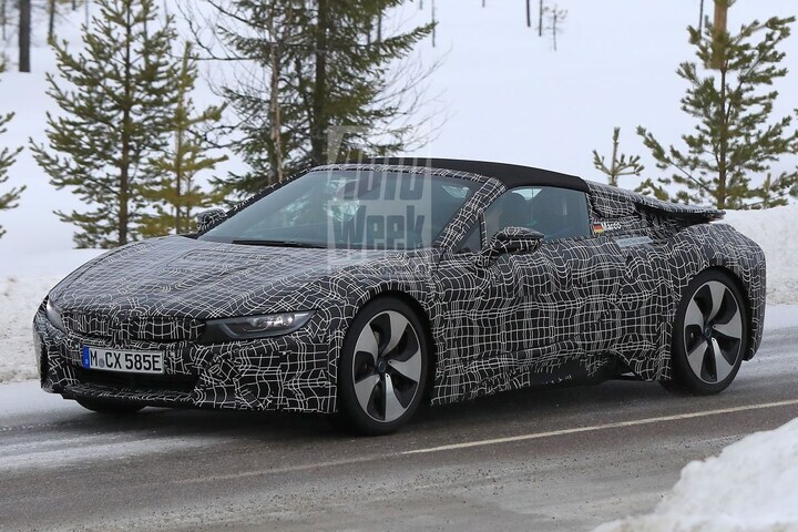 BMW i8 Spyder Spionage