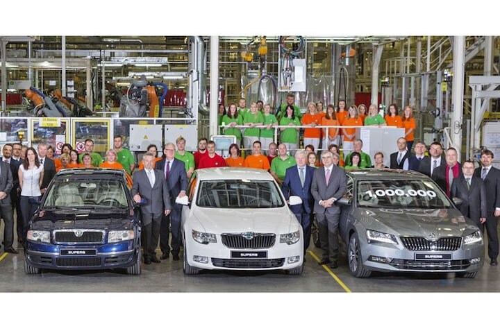 Miljoenste Skoda Superb