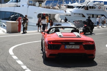 Met de Audi R8 door Monaco
