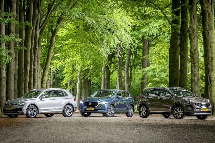 AW 24 Volkswagen Tiguan, Mazda CX-5, Kia Sportage