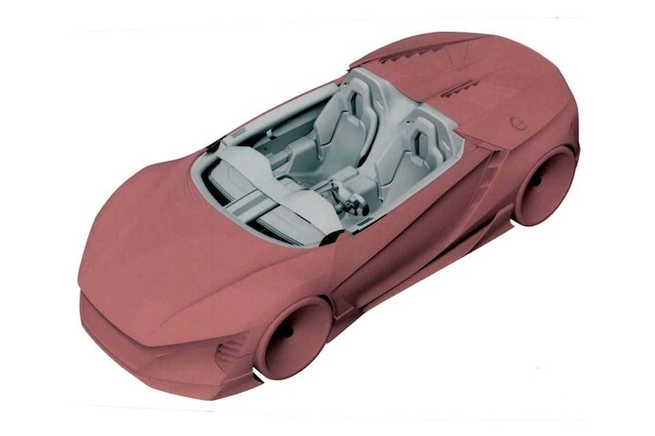 Honda patentschetsen baby NSX