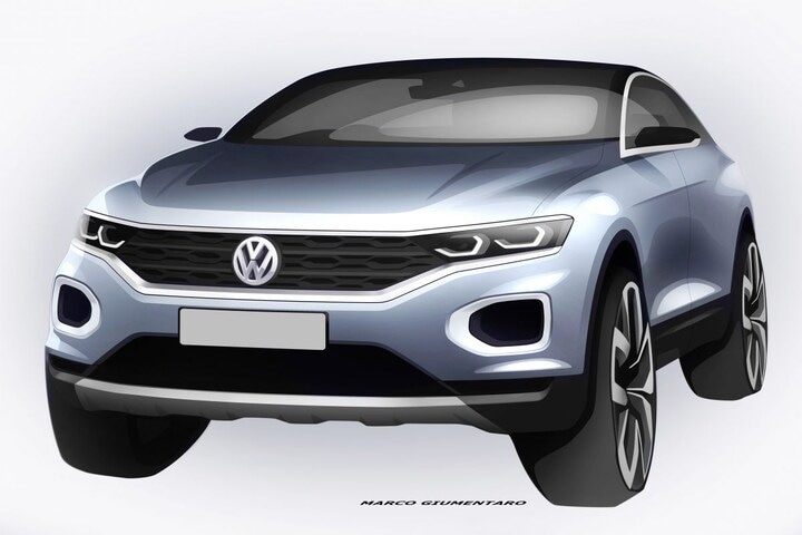 Volkswagen T-Roc designschetsen