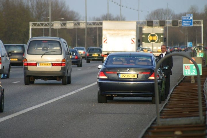 snelweg vluchtstrook pech