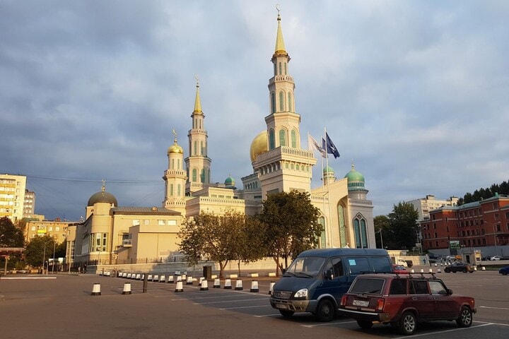 Straatbeeld Moskou Rusland