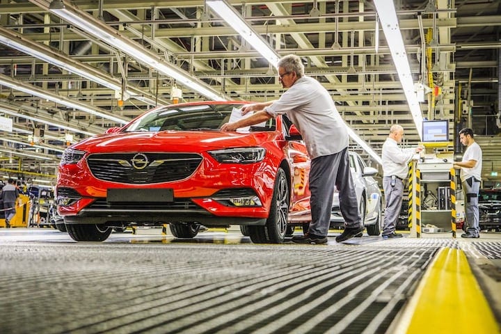 Opel fabriek assemblage Rüsselsheim 