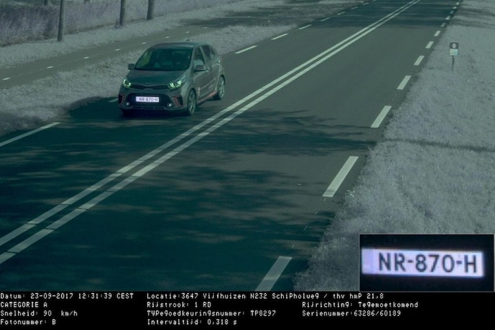 flitsfoto flitser radar bekeuring boete