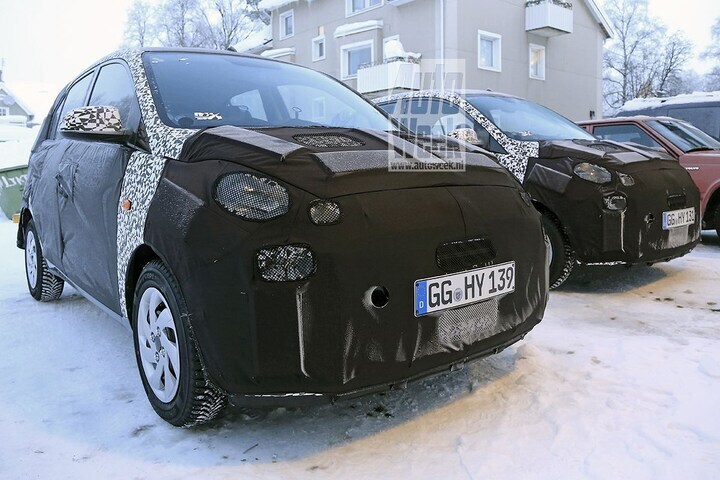 Hyundai i10 spyshots