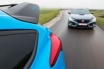 Ford Focus RS vs. Honda Civic Type R