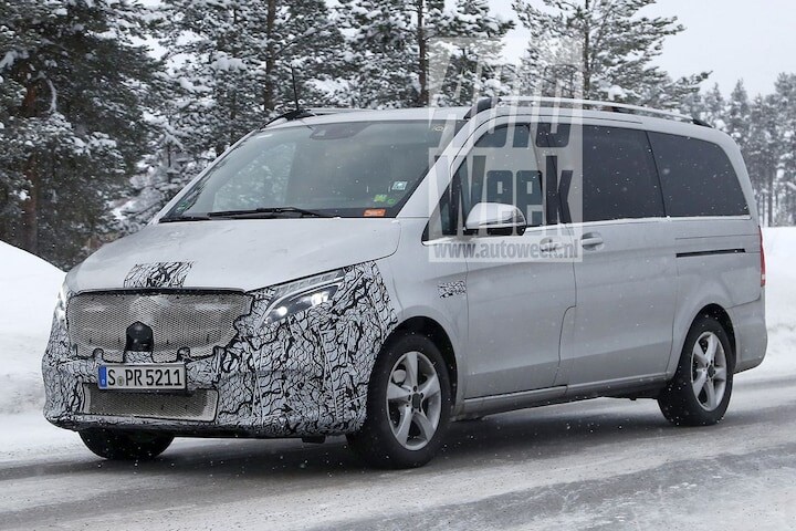 Spyshots gefacelifte Mercedes-Benz V-klasse