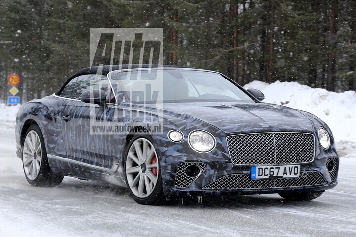 Bentley Continental GTC spyshots