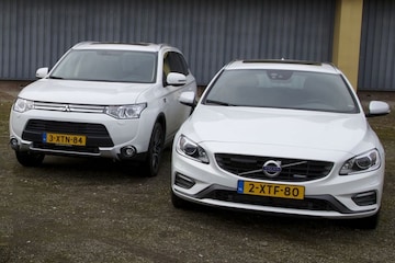 Mitsubishi Volvo bijtelling plug-in outlander v60