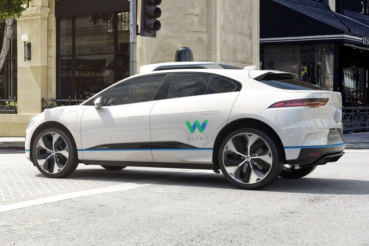 Waymo Jaguar i-Pace autonoom zelfrijdend