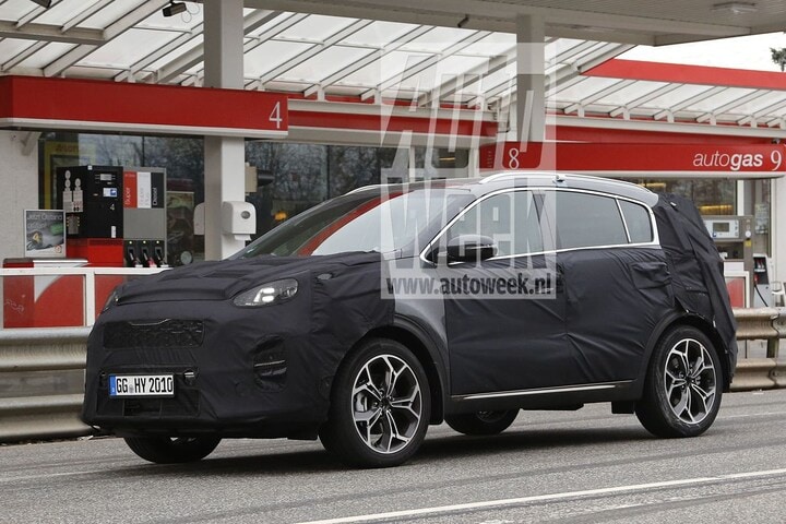 Spyshots Kia Sportage facelift