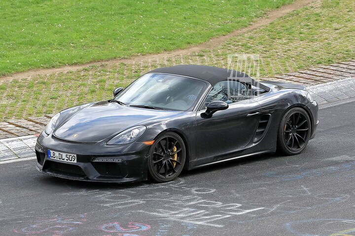 Porsche 718 Boxster Spyder spyshots