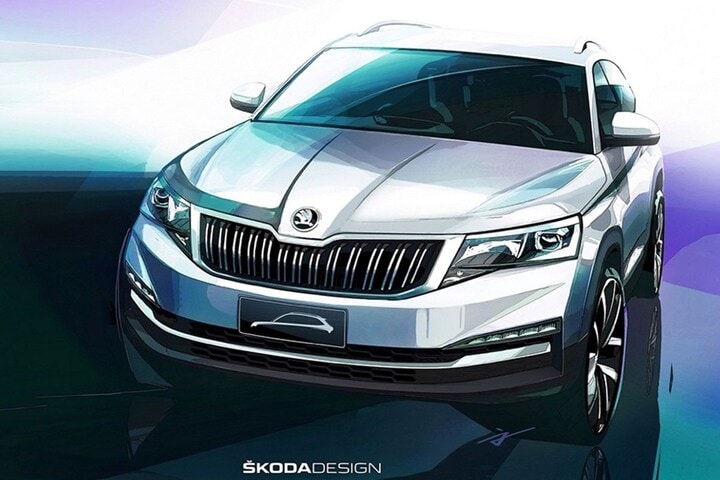 Skoda Kamiq schets