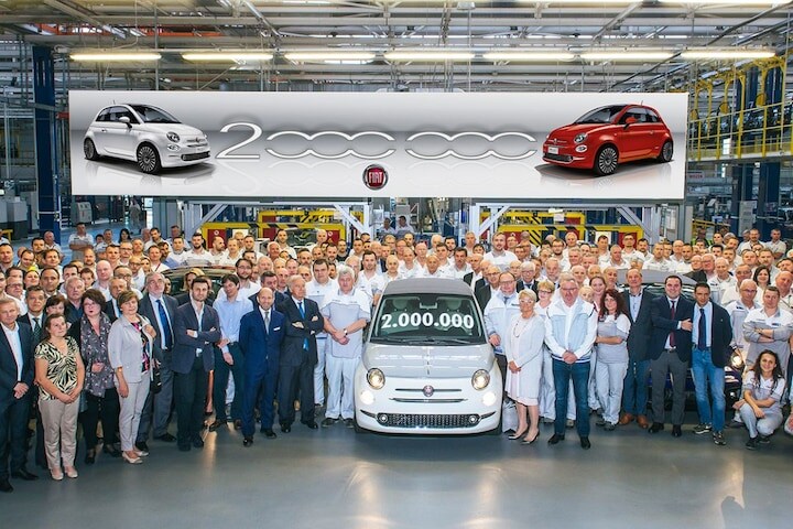 Twee miljoenste Fiat 500 (500C Collezione)